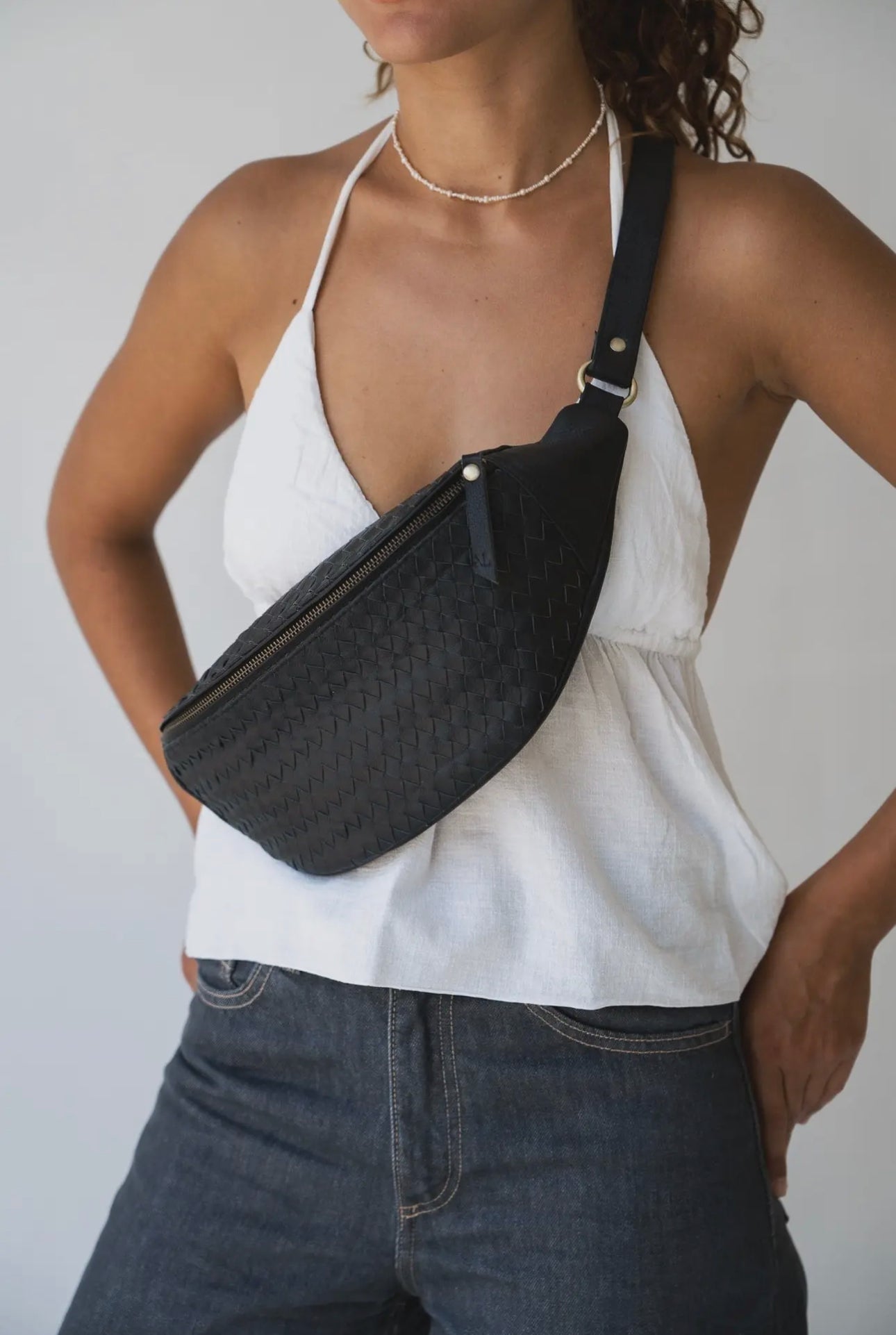 Atlas Woven Belt Bag