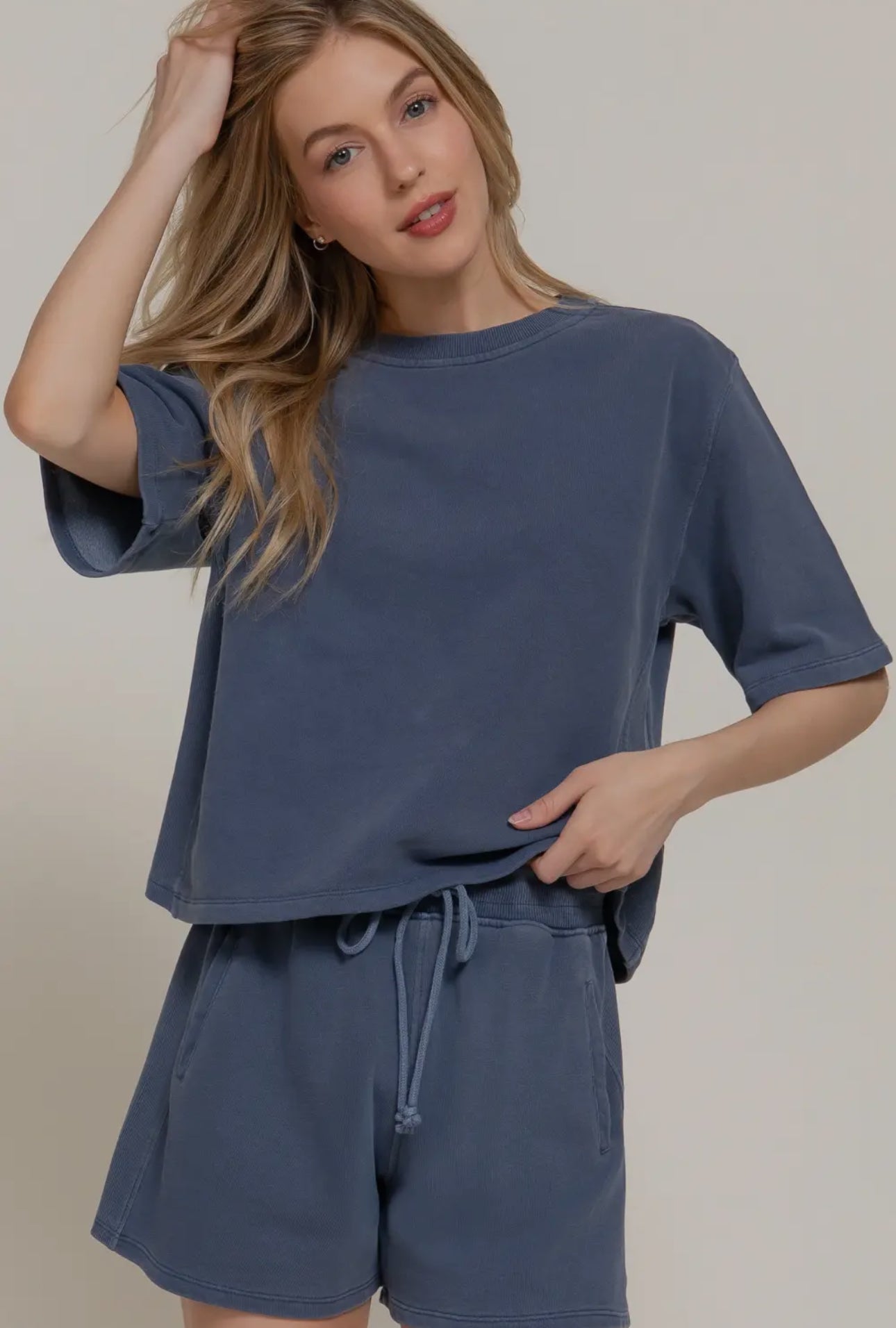 Demi French Terry Boxy Top