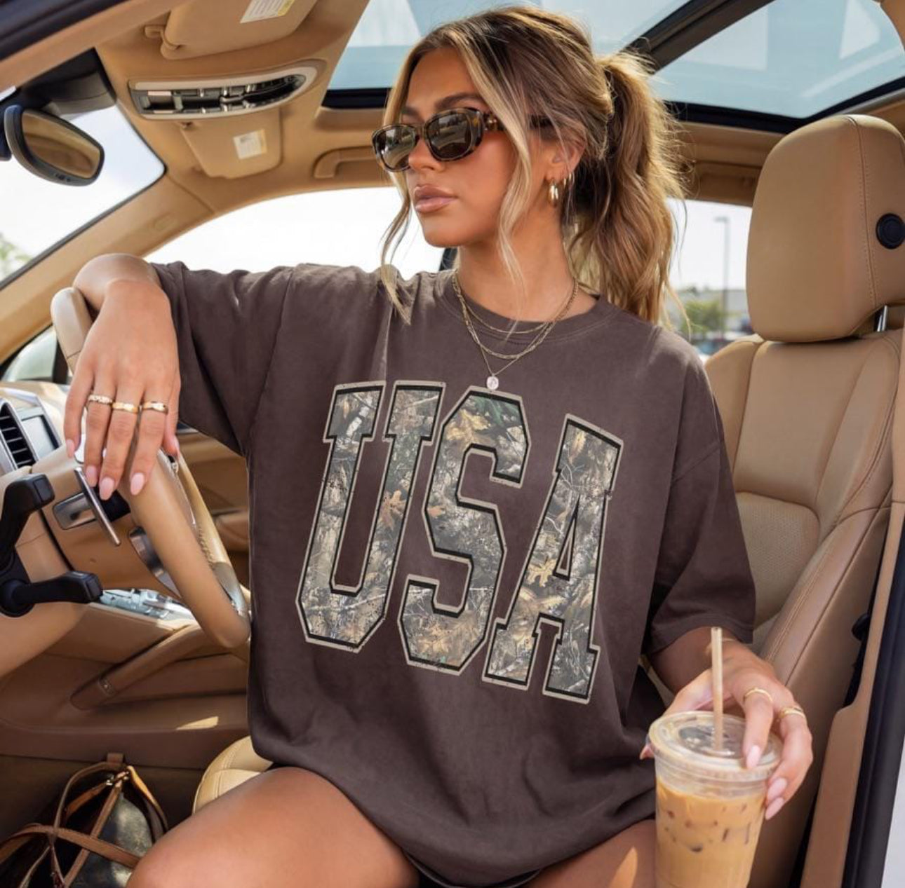 USA Camo Graphic Tee