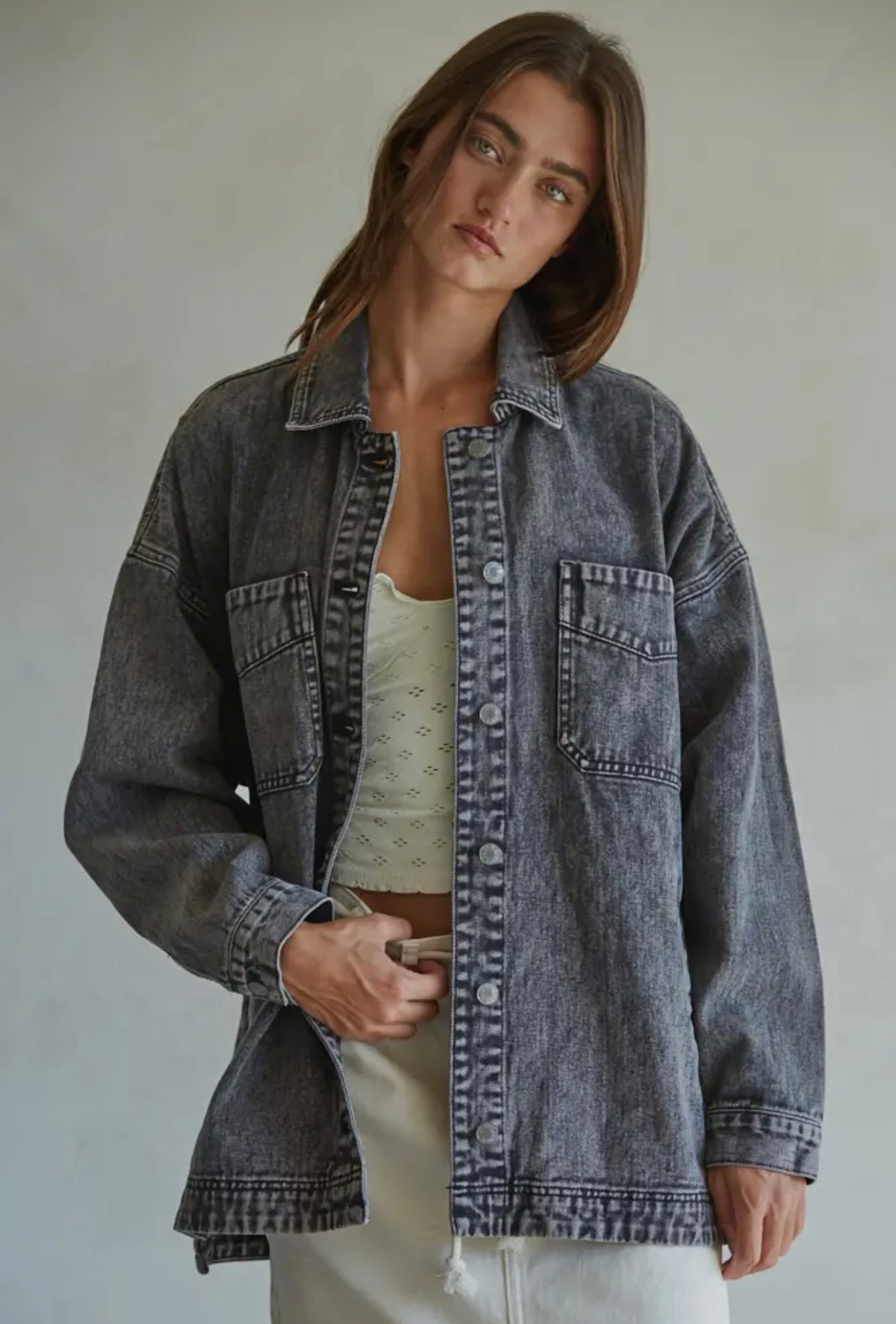 Jaycee Washed Denim Jacket