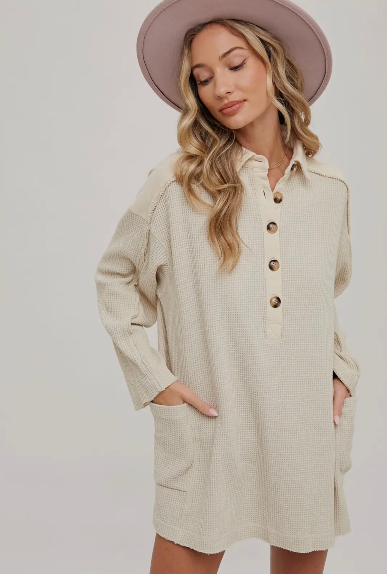 Thermal Henley Tunic