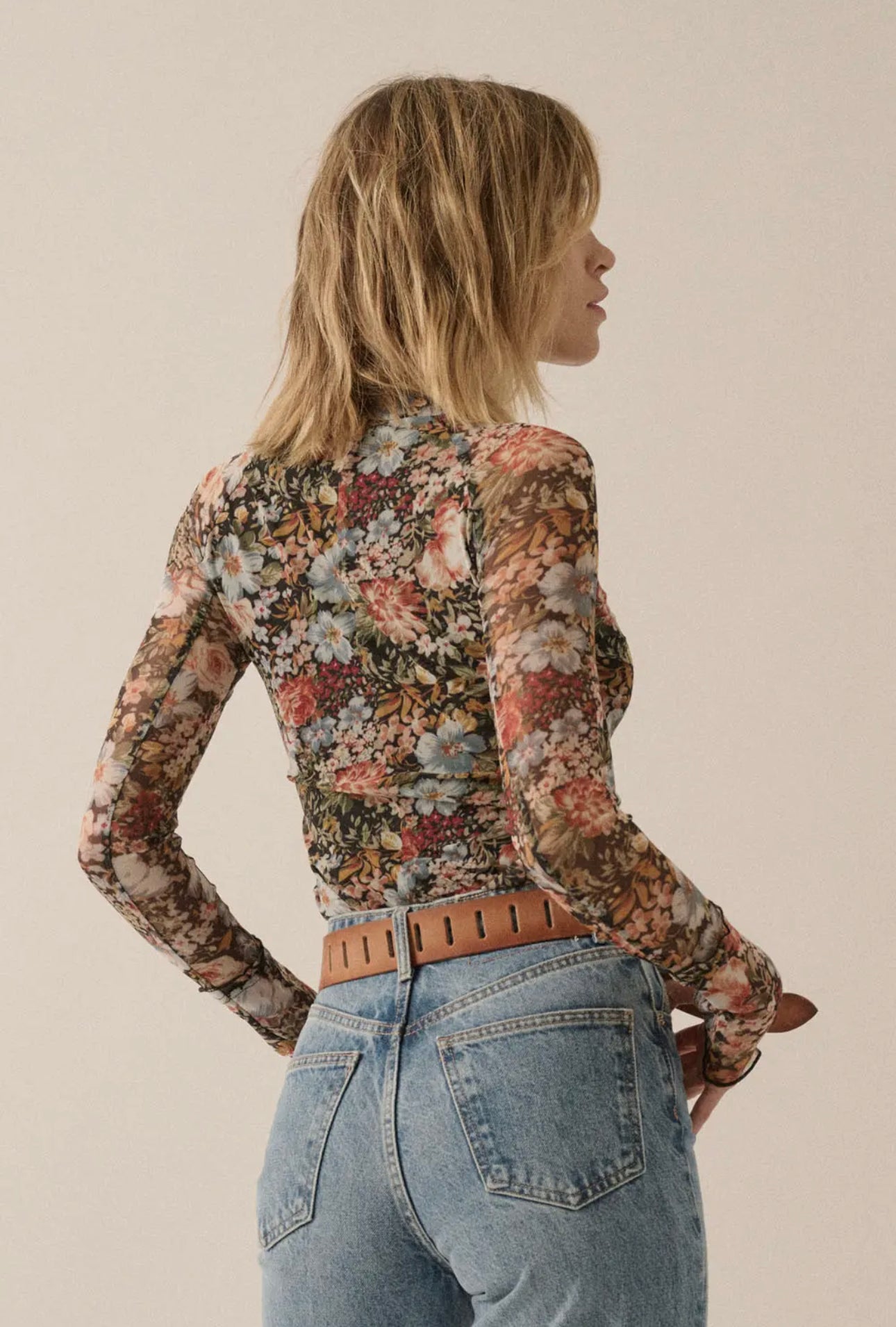 Floral Mesh Sonja Top