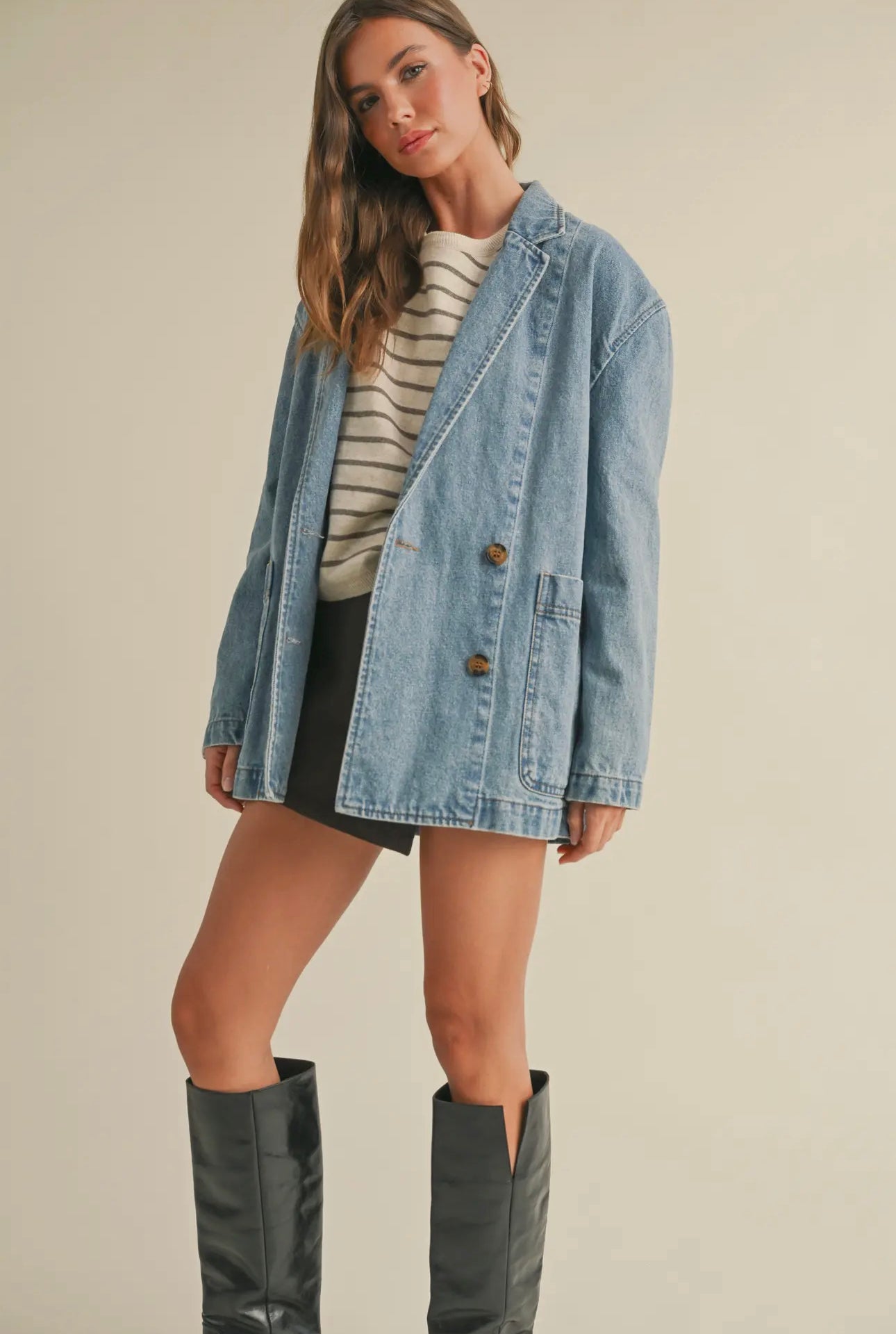 Gracie Denim Blazer