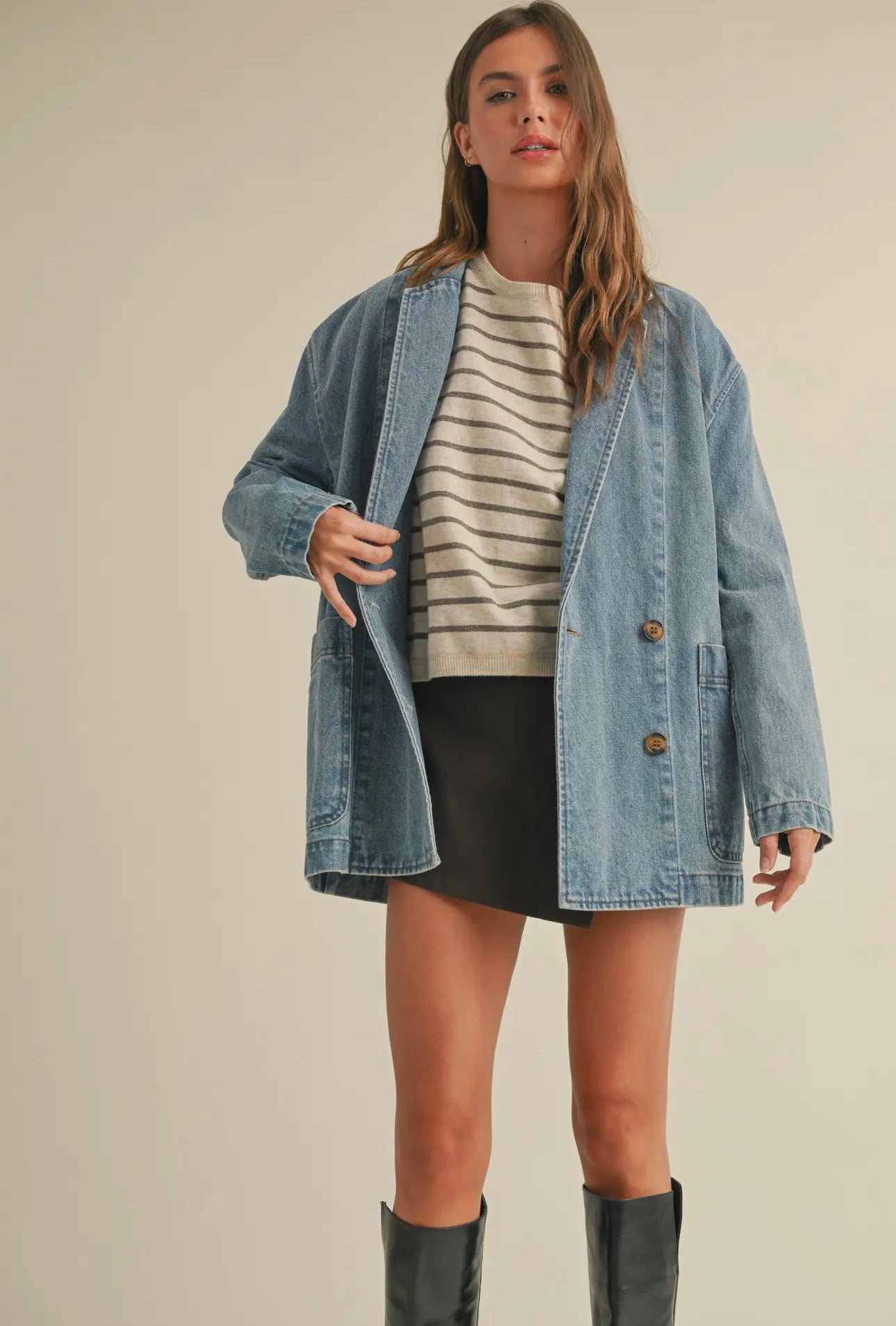 Gracie Denim Blazer