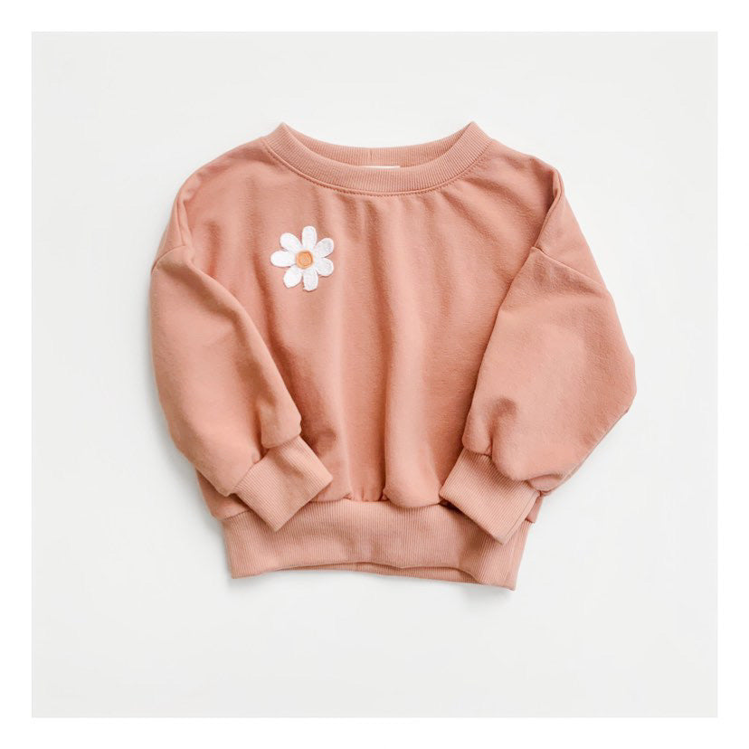 Daisy Crewneck- Pink