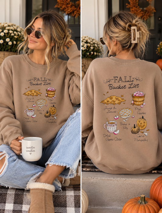 Fall Bucket List Sweatshirt