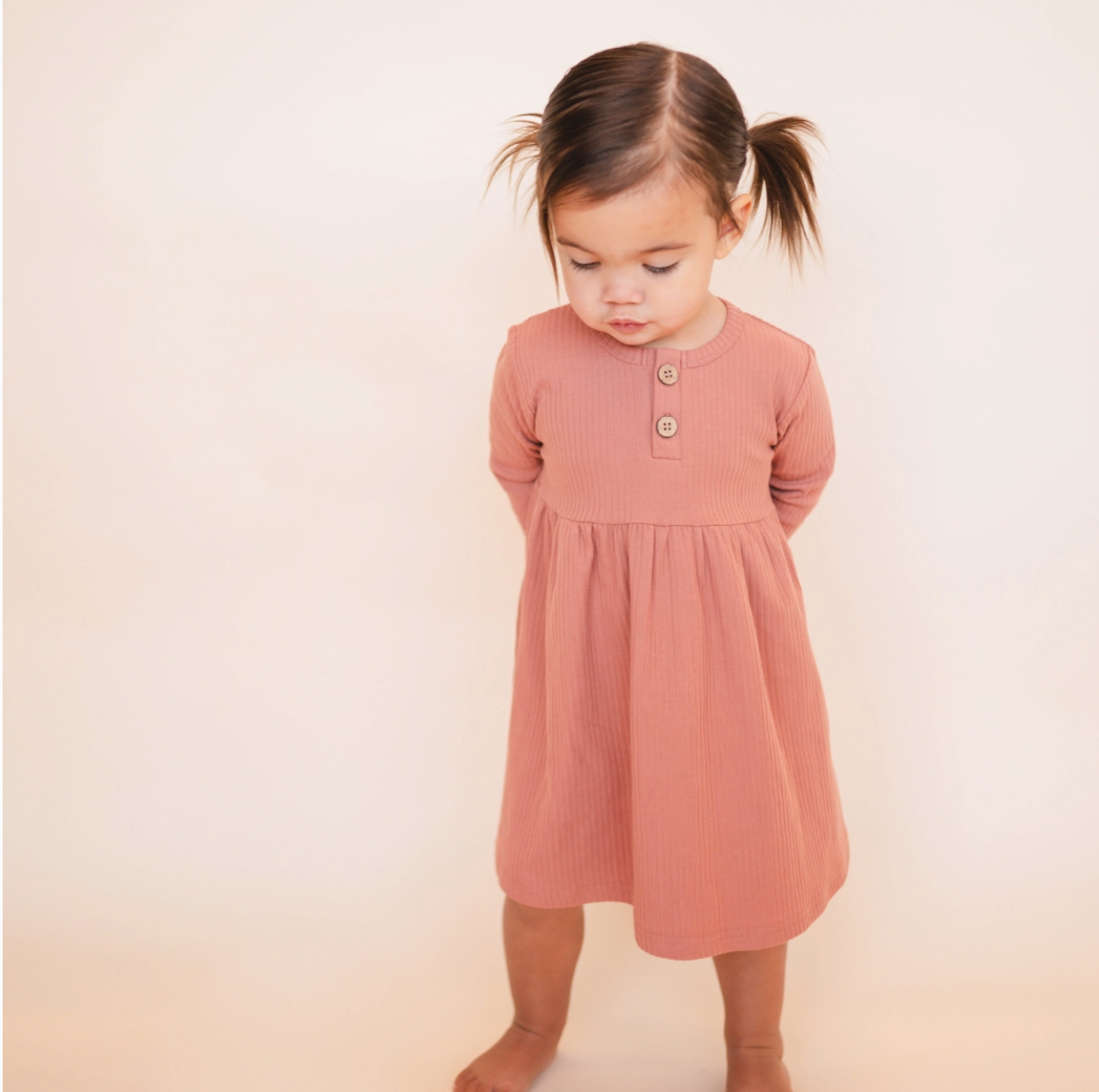 Meg Ribbed Cotton Dress