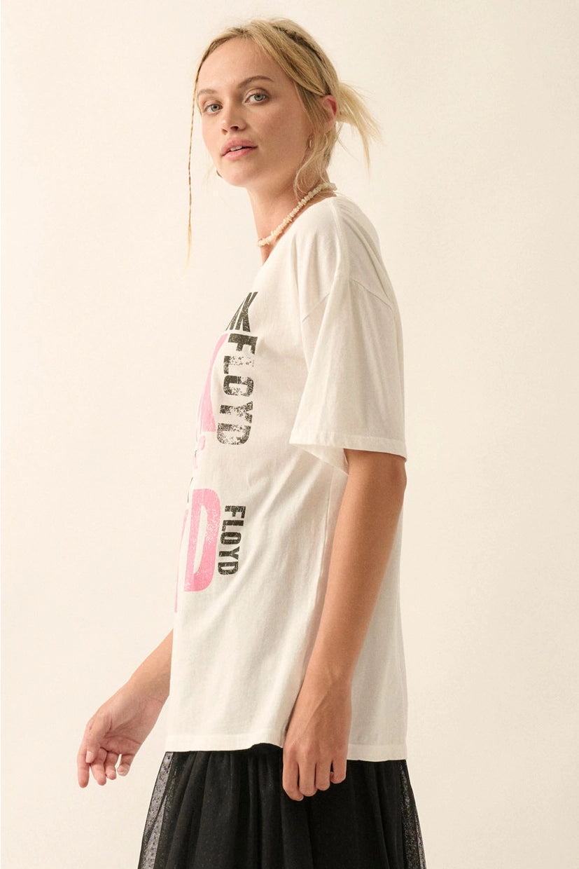 Pink Floyd Vintage Oversized Graphic Tee