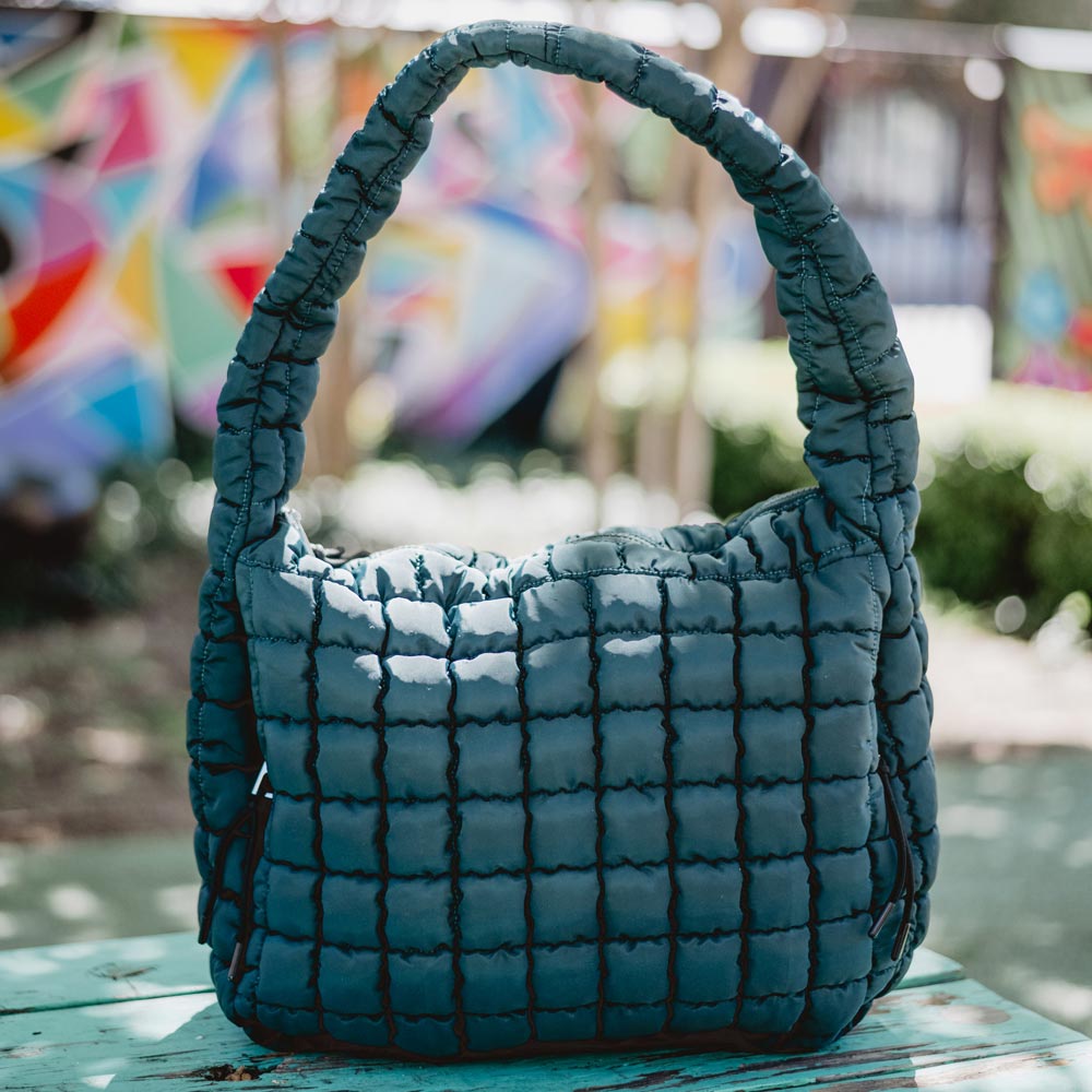 Oversized Quilted Hobo Tote Bag