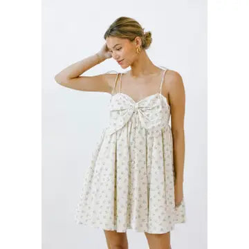 Large Bow Babydoll Dress