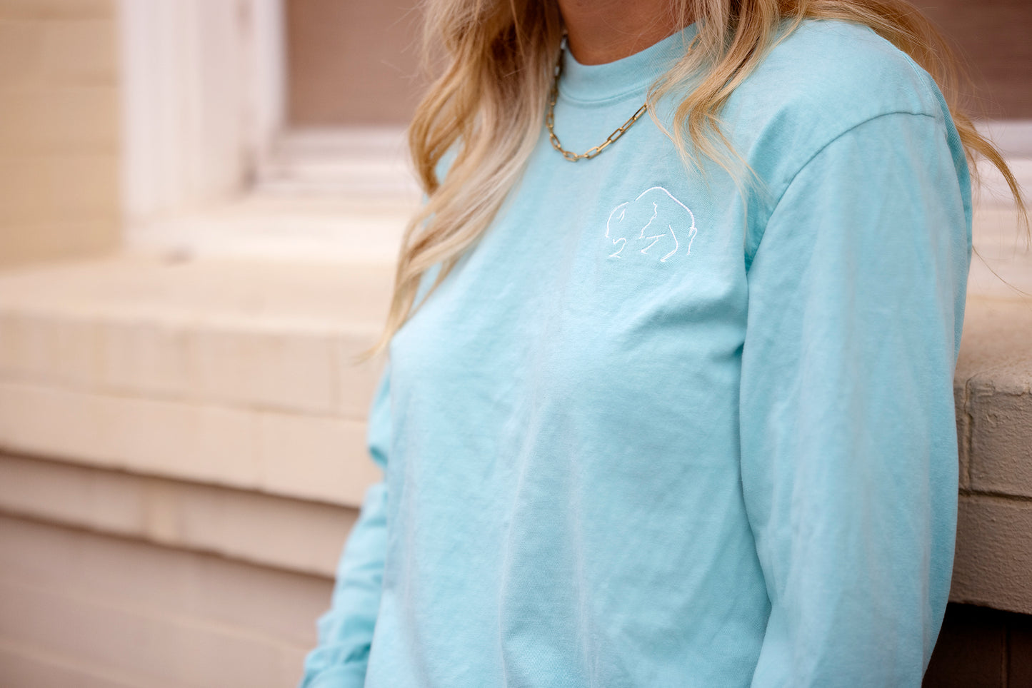 Blonde Buffalo Long Sleeve Tee