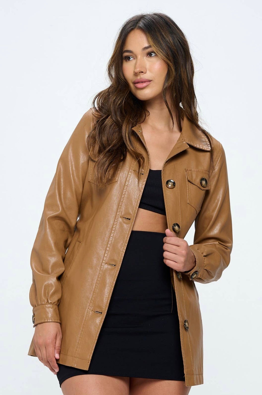 Tanya Vegan Leather Jacket