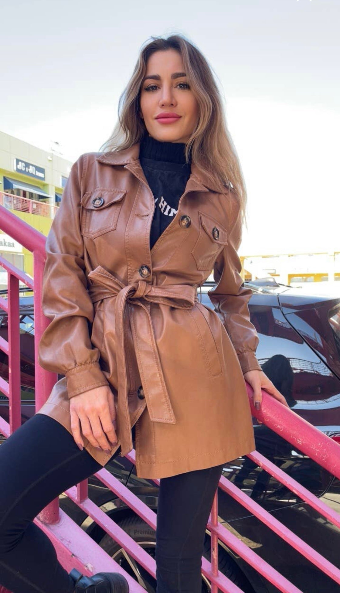 Tanya Vegan Leather Jacket