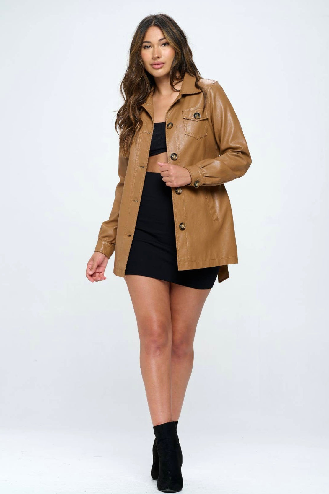 Tanya Vegan Leather Jacket