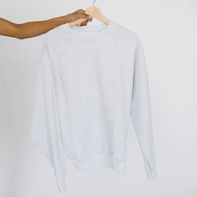 GIGI PIP SWEATSHIRT- ASH/WHITE