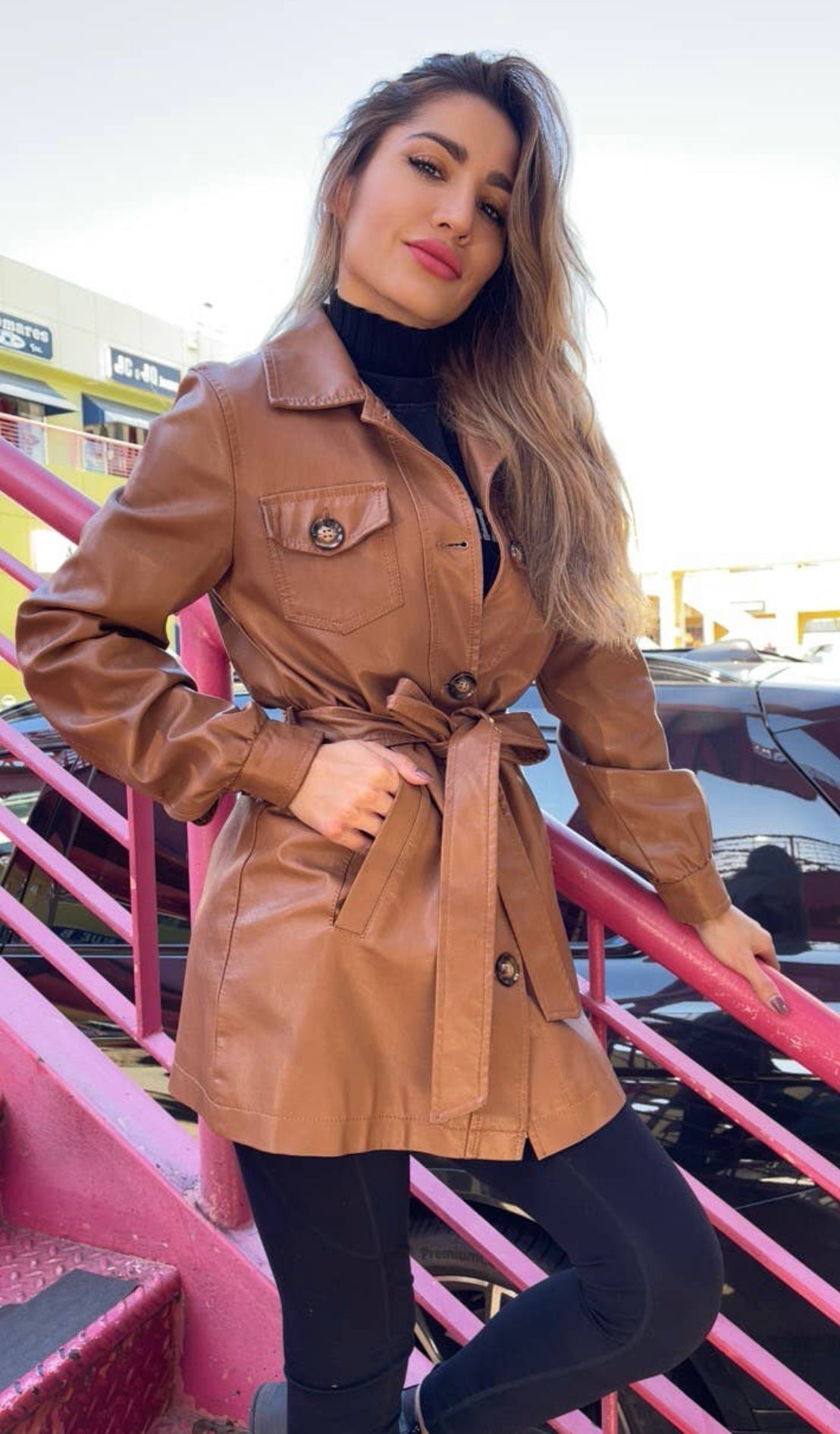 Tanya Vegan Leather Jacket