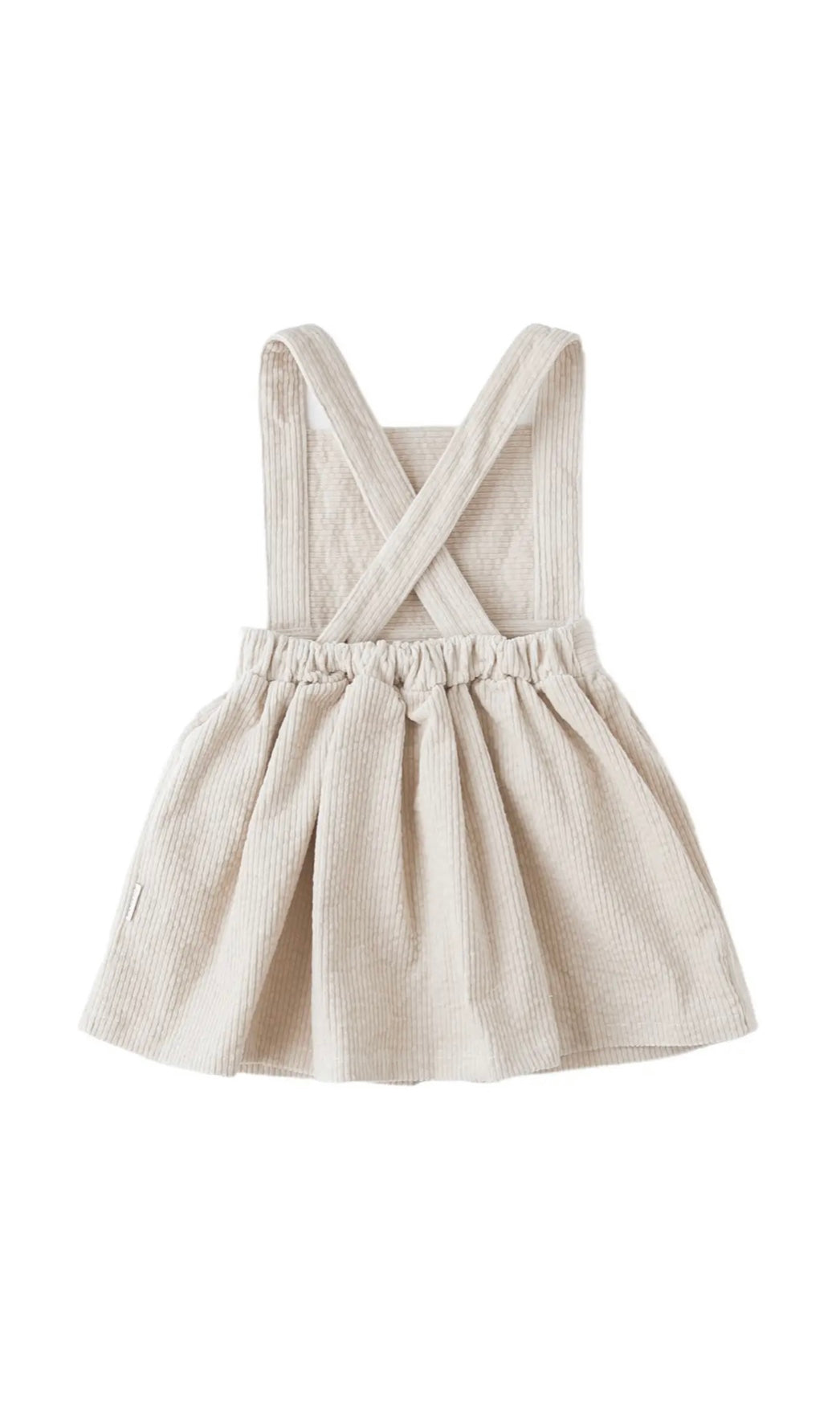 Hazel Pinafore Dress - Eggshell